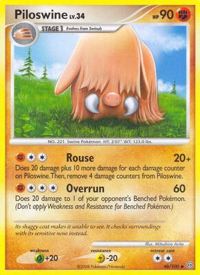 Piloswine card from Stormfront