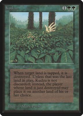 Kudzu card from Beta Edition