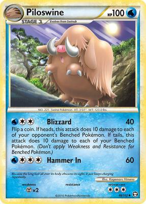 Piloswine card from Triumphant