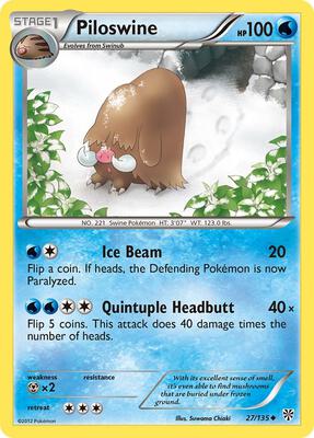 Piloswine card from Plasma Storm