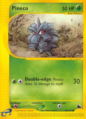 Pineco (86) card from Skyridge