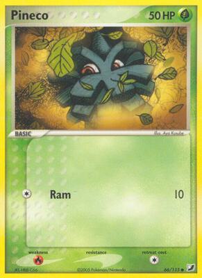 Pineco card from EX Unseen Forces