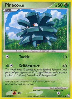 Pineco card from Legends Awakened