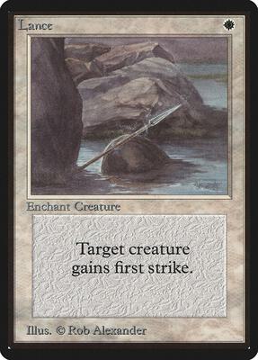 Lance card from Beta Edition