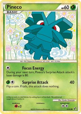 Pineco (63) card from Undaunted