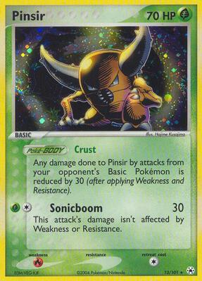 Pinsir card from EX Hidden Legends