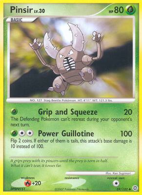 Pinsir card from Secret Wonders