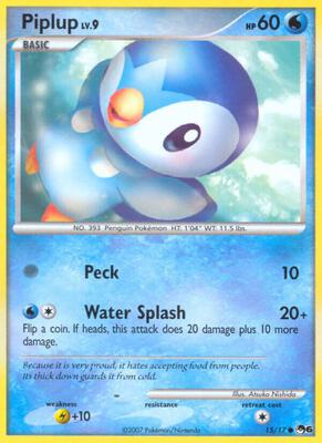 Piplup card from POP Series 6