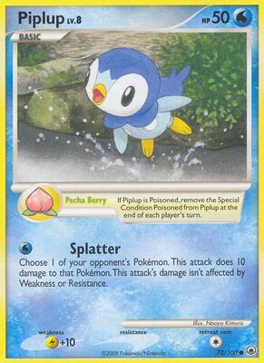 Piplup (72) card from Majestic Dawn