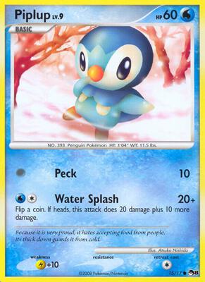 Piplup card from POP Series 8