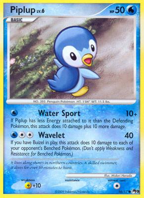 Piplup card from POP Series 9