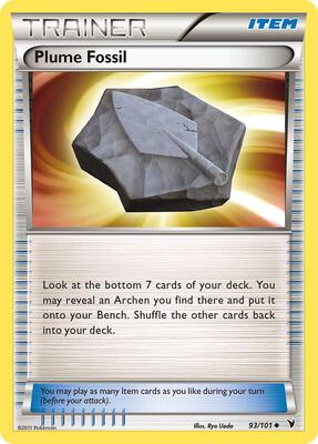 Plume Fossil card from Noble Victories