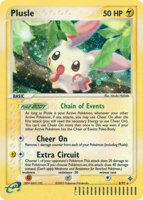 Plusle card from EX Dragon