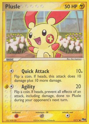 Plusle card from POP Series 1