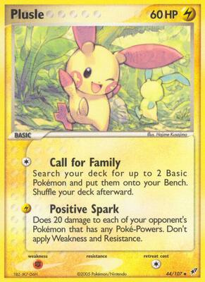 Plusle card from EX Deoxys