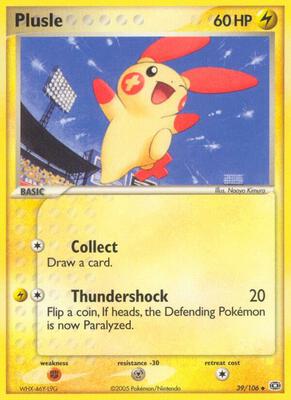 Plusle card from EX Emerald