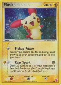 Plusle card from EX Trainer Kit 2: Plusle & Minun