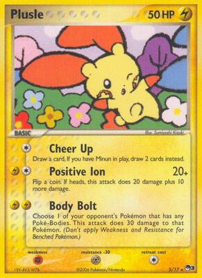 Plusle card from POP Series 3