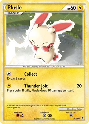 Plusle card from Unleashed