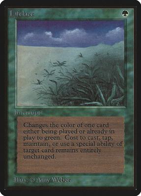 Lifelace card from Beta Edition