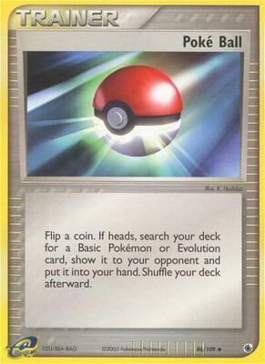 Poke Ball card from EX Ruby and Sapphire