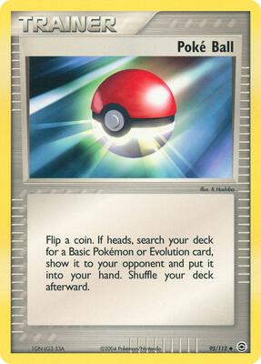 Poke Ball card from EX FireRed & LeafGreen