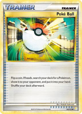 Poke Ball card from HeartGold SoulSilver
