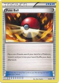 Poke Ball card from Kalos Starter Set