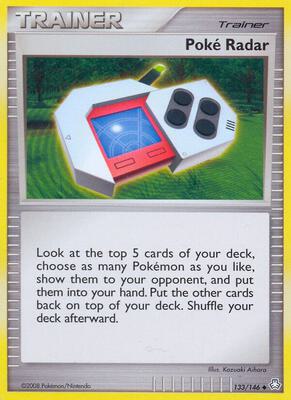 Poke Radar card from Legends Awakened