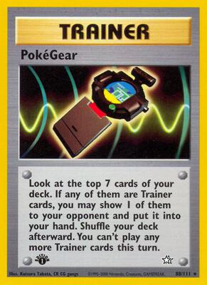 PokeGear card from Neo Genesis