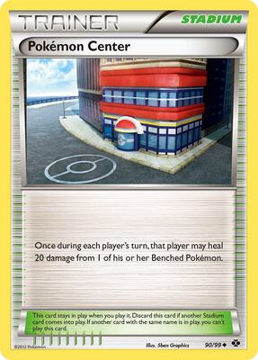Pokemon Center card from Next Destinies