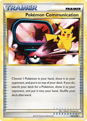 Pokemon Communication card from HeartGold SoulSilver