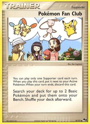 Pokemon Fan Club card from POP Series 4