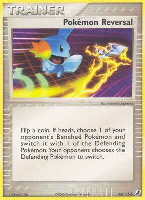 Pokemon Reversal card from EX Unseen Forces