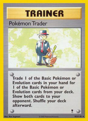 Pokemon Trader card from Legendary Collection