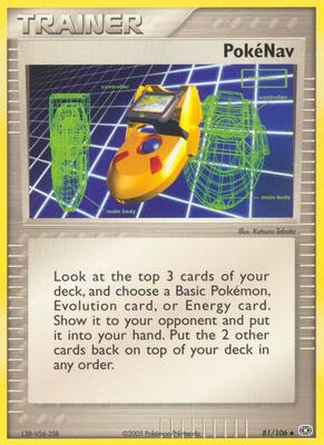 Pokenav card from EX Emerald