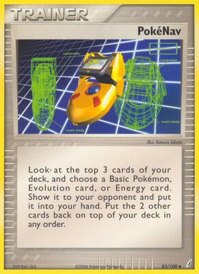 Pokenav card from EX Crystal Guardians