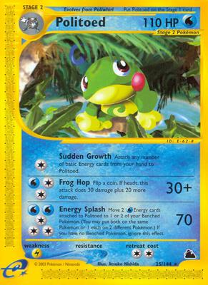 Politoed (25) card from Skyridge
