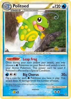 Politoed card from Unleashed