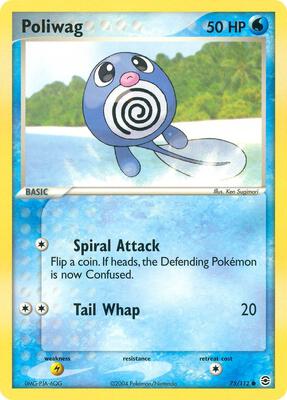 Poliwag card from EX FireRed & LeafGreen