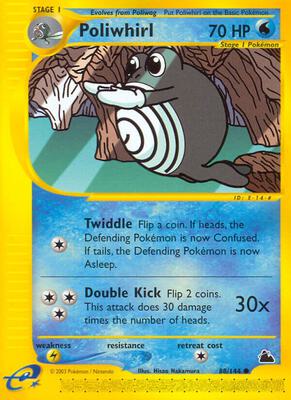 Poliwhirl card from Skyridge