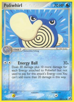 Poliwhirl card from EX Unseen Forces