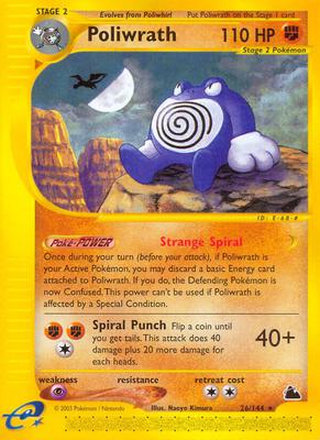 Poliwrath (26) card from Skyridge