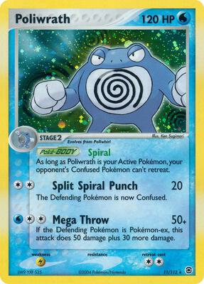 Poliwrath card from EX FireRed & LeafGreen