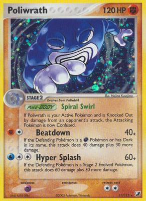 Poliwrath card from EX Unseen Forces