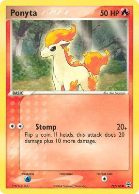Ponyta card from EX FireRed & LeafGreen