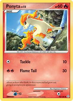 Ponyta card from Diamond and Pearl