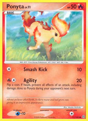 Ponyta card from Stormfront