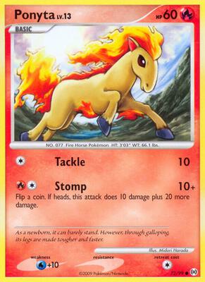 Ponyta (72) card from Arceus