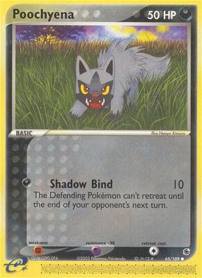 Poochyena - 65/109 card from EX Ruby and Sapphire